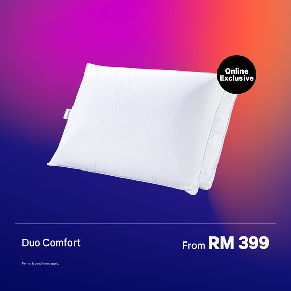 Dunlopillo Duo Comfort Natural Latex Microfibre Filling Pillow